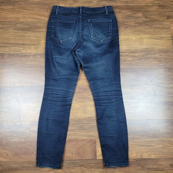 Nine West Cigarette Fit Skinny Leg Blue Jeans SZ 6 - Picture 2 of 8